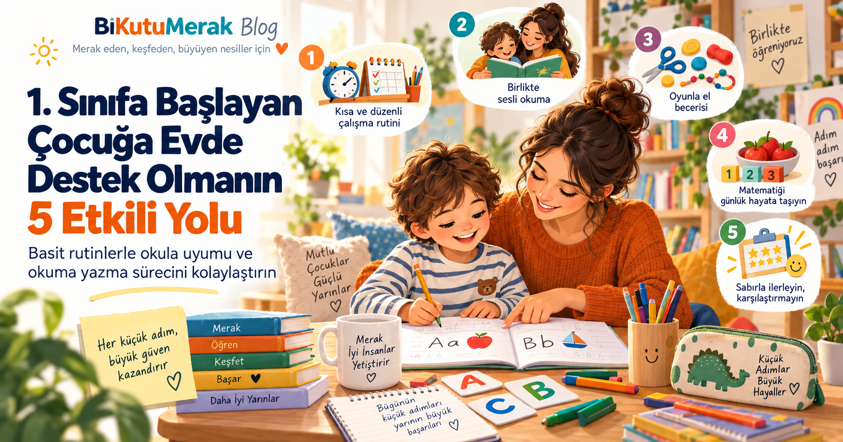 1. Sınıfa Başlayan Çocuğunuza Evde Nasıl Destek Olabilirsiniz?